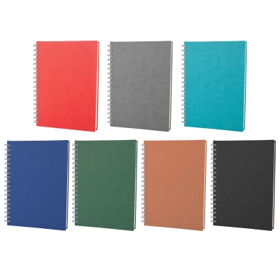 LACİVERT KARELİ SPİRALLİ TARİHSİZ DEFTER (17X24 CM)