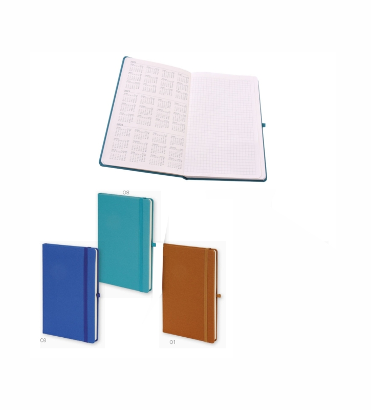 KARELİ TARİHSİZ DEFTER TURKUAZ (13x21cm)