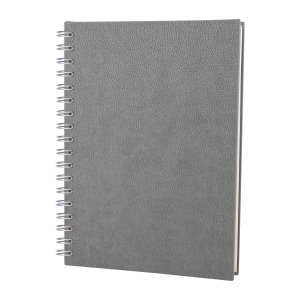 GRİ KARELİ SPİRALLİ TARİHSİZ DEFTER (17X24 CM)