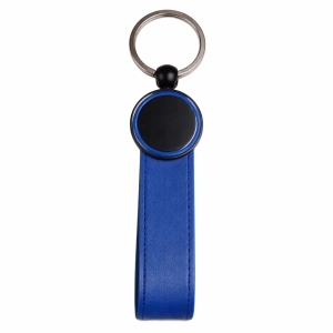 LACİVERT METAL-DERİ ANAHTARLIK
