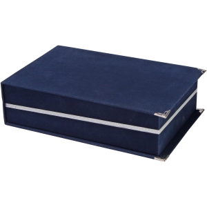 LACİVERT KADİFE PLAKET KUTUSU (14X24 CM)