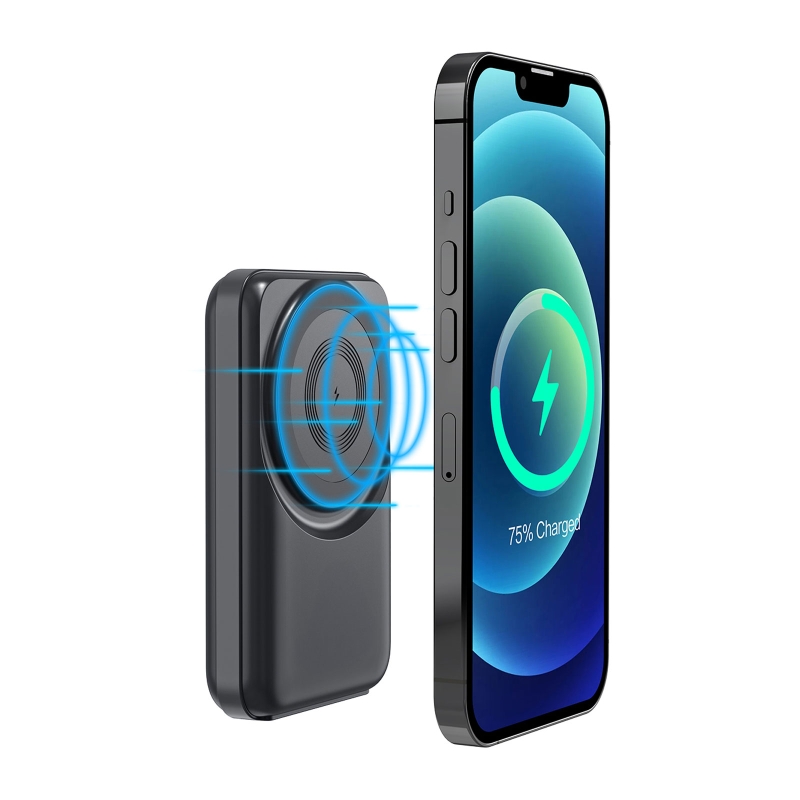 AĞVA 10.000 MAH SİYAH MAGSAFE  ve  WIRELESS POWERBANK